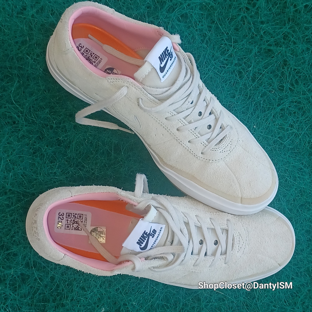 Nike SB Bruin Hyperfeel Quartersnacks sneakers in birch and space pink - Picture 16 of 16